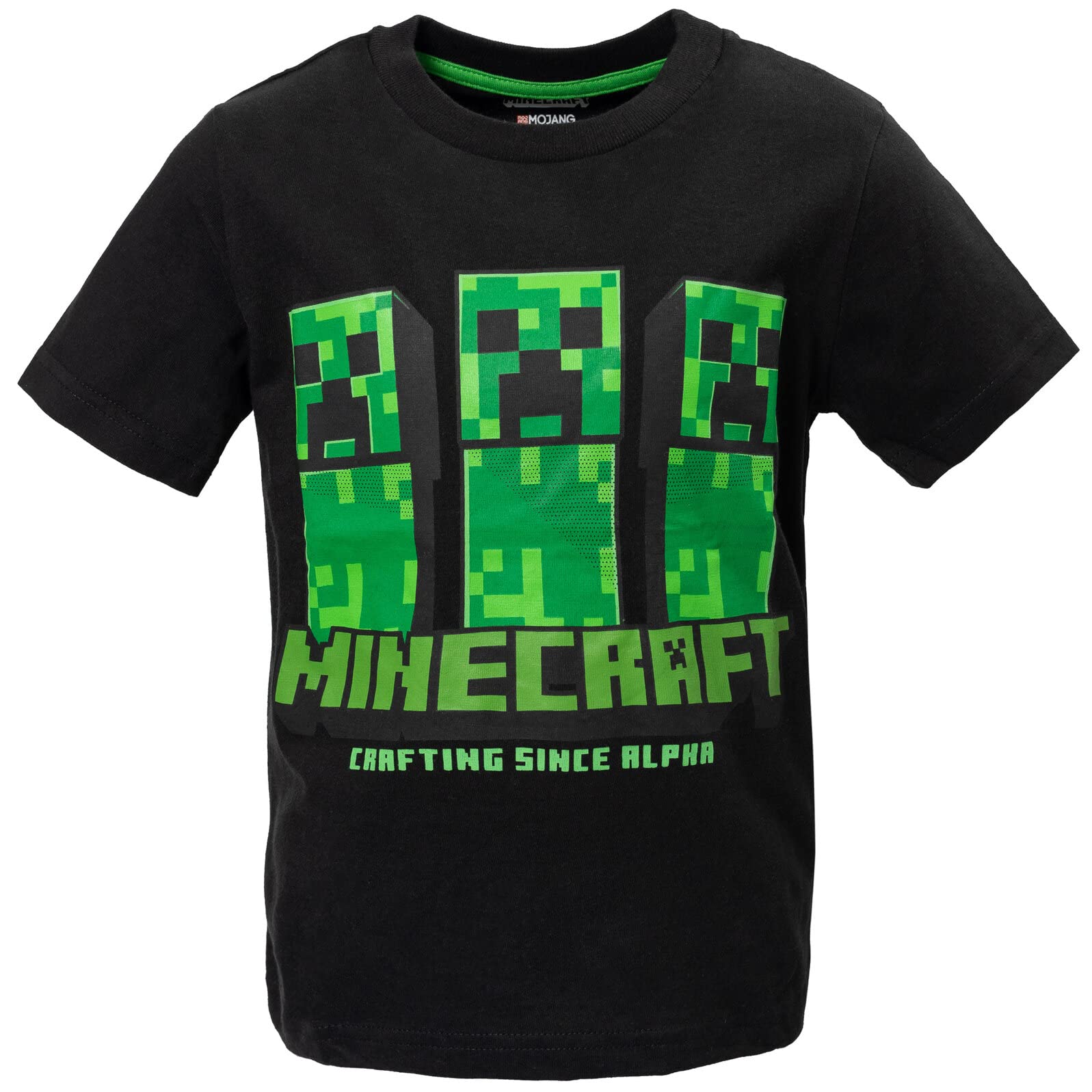 Foto 7 pulgar | Camiseta Minecraft Mobs Creeper Steve Alex Skeleton Para Niños De 6 Años - Venta Internacional.