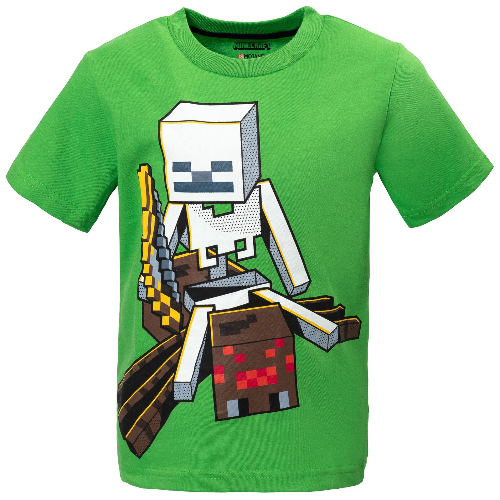 Foto 8 pulgar | Camiseta Minecraft Mobs Creeper Steve Alex Skeleton Para Niños De 6 Años - Venta Internacional.