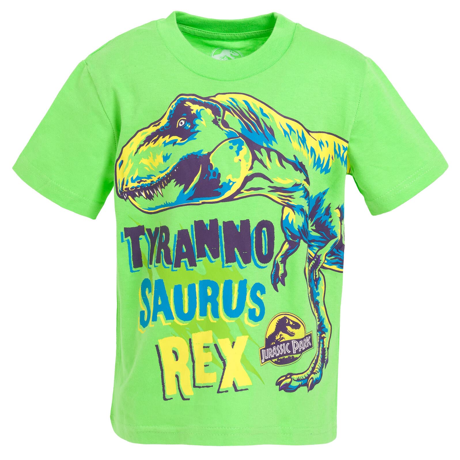 Foto 2 | Camiseta Jurassic World Con Diseño De Dinosaurio Para Niños Pequeños, Paquete De 4, 6 Años - Venta Internacional.