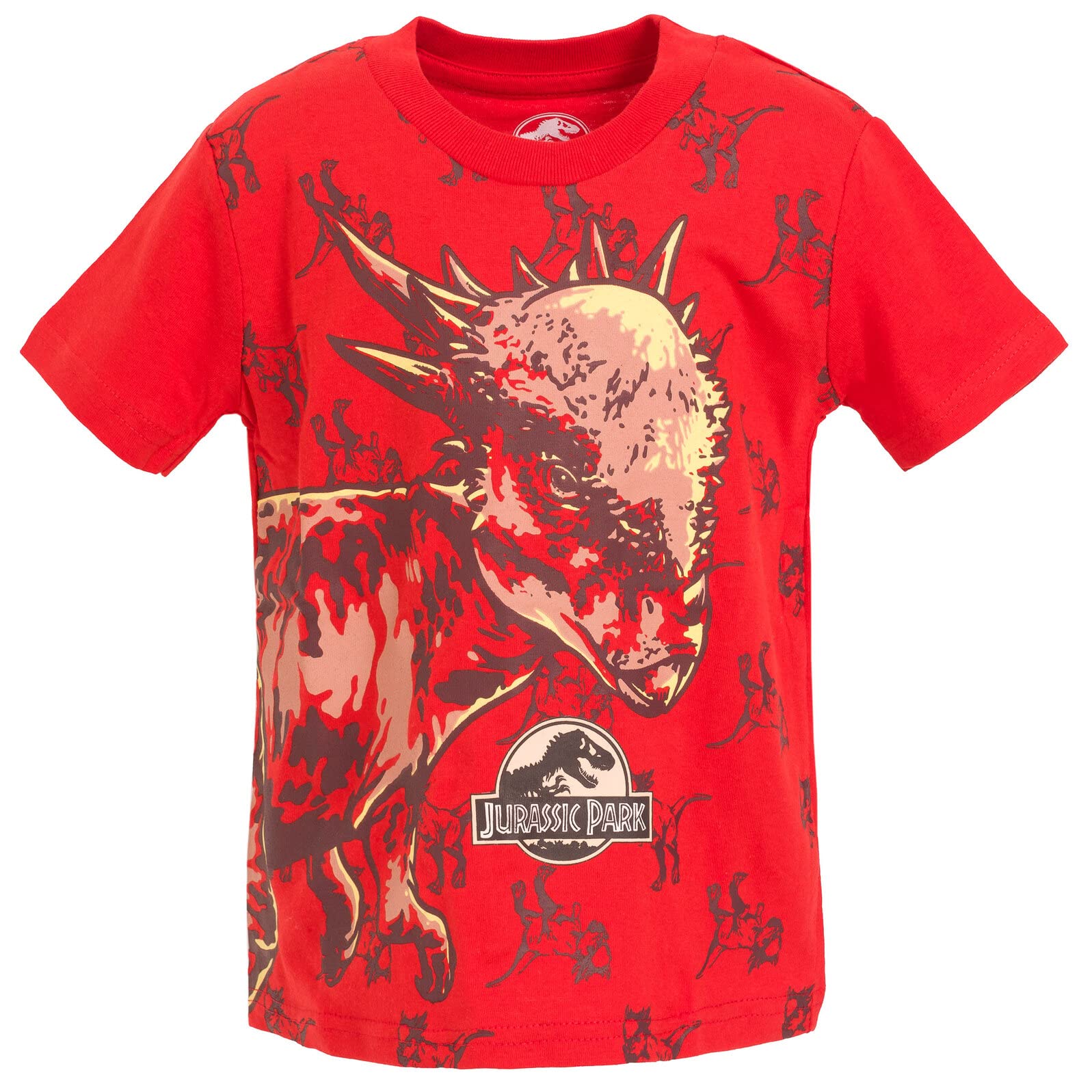 Foto 4 pulgar | Camiseta Jurassic World Con Diseño De Dinosaurio Para Niños Pequeños, Paquete De 4, 6 Años - Venta Internacional.