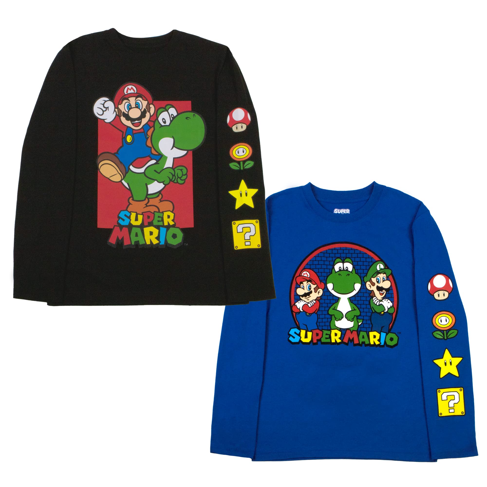 Foto 2 pulgar | Set De Camisetas Mario & Luigi Para Nintendo Super Mario Bros. - Venta Internacional.