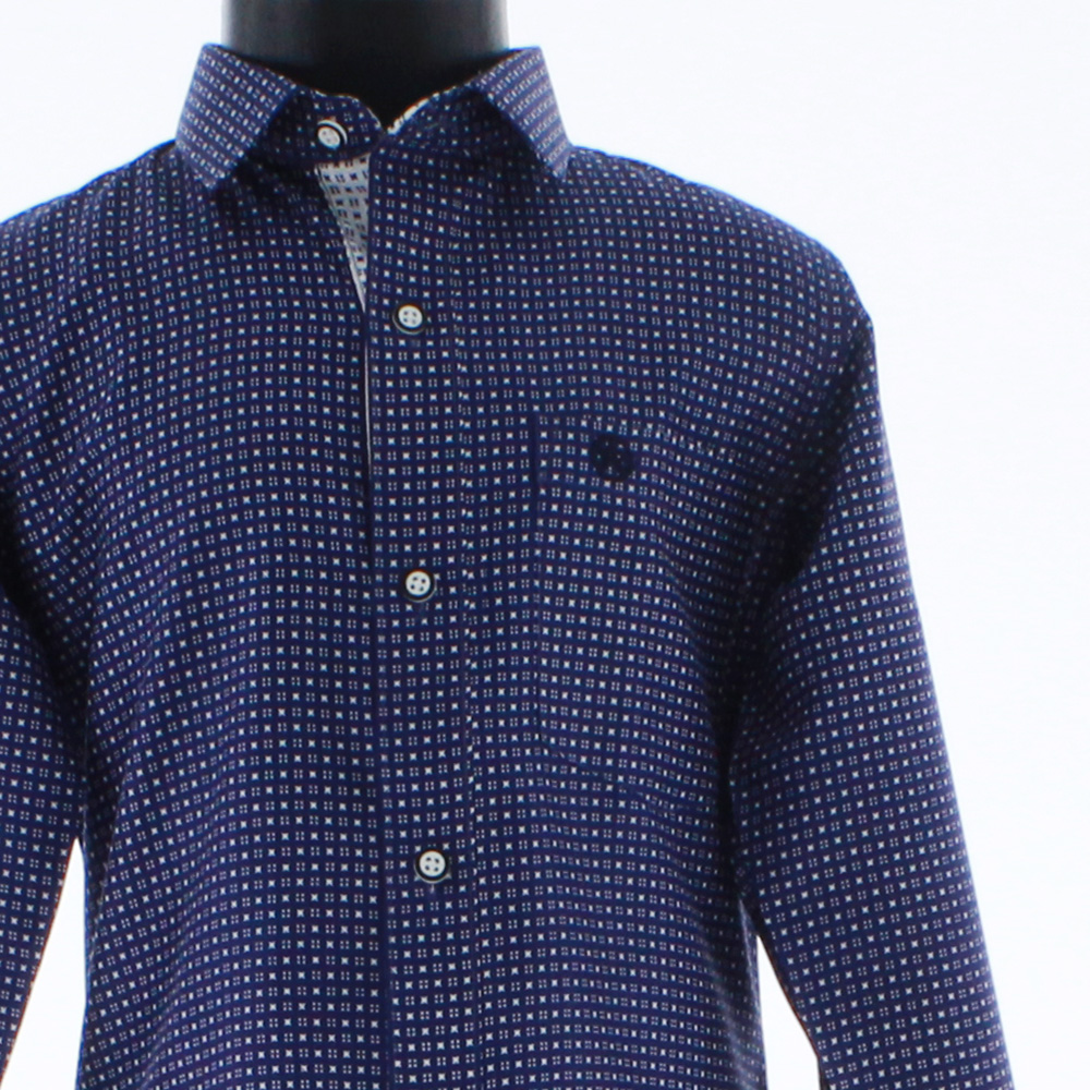 Foto 2 | Camisa Para Niño Chicos Olé 3680 Azul Manga Larga