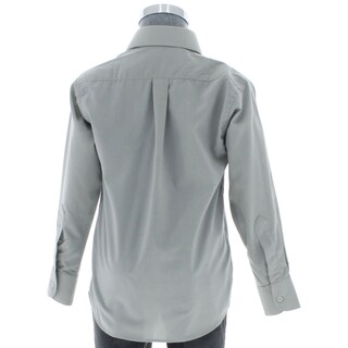 Foto 2 | Camisa Para Niño Chicos Olé 3622 Gris Manga Larga