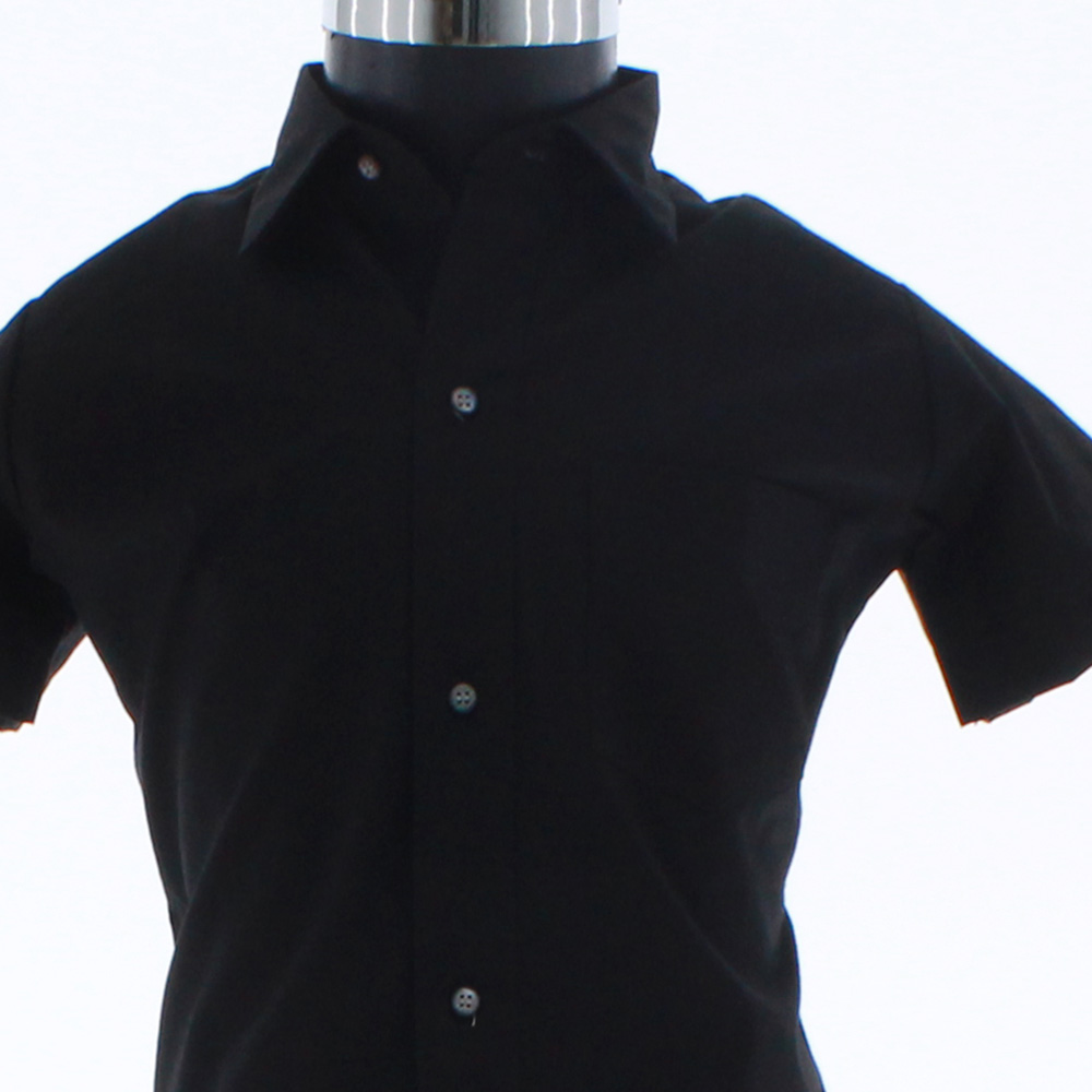 Foto 2 | Camisa Para Niño Chicos Olé 3683 Negra Manga Corta