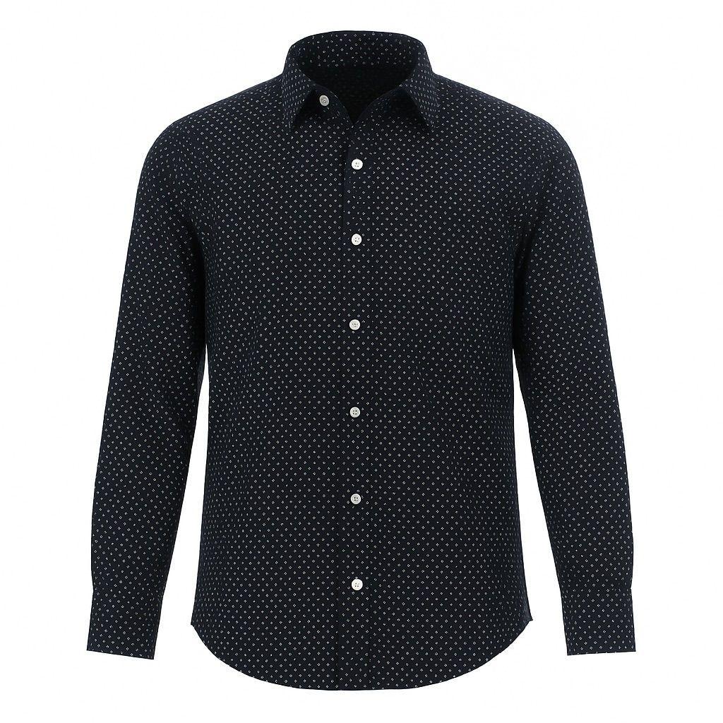 Foto 1 | Camisa Para Niño Chicos Olé 3679 Negra Manga Larga
