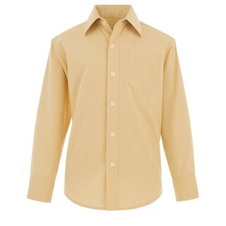 Foto 1 | Camisa Para Niño Chicos Olé 3605 Beige Manga Larga