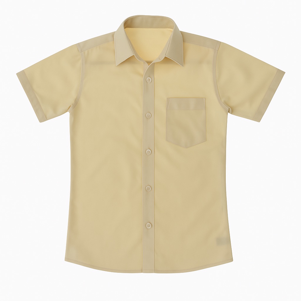 Foto 2 pulgar | Camisa Para Niño Chicos Olé 3686 Beige Manga Corta