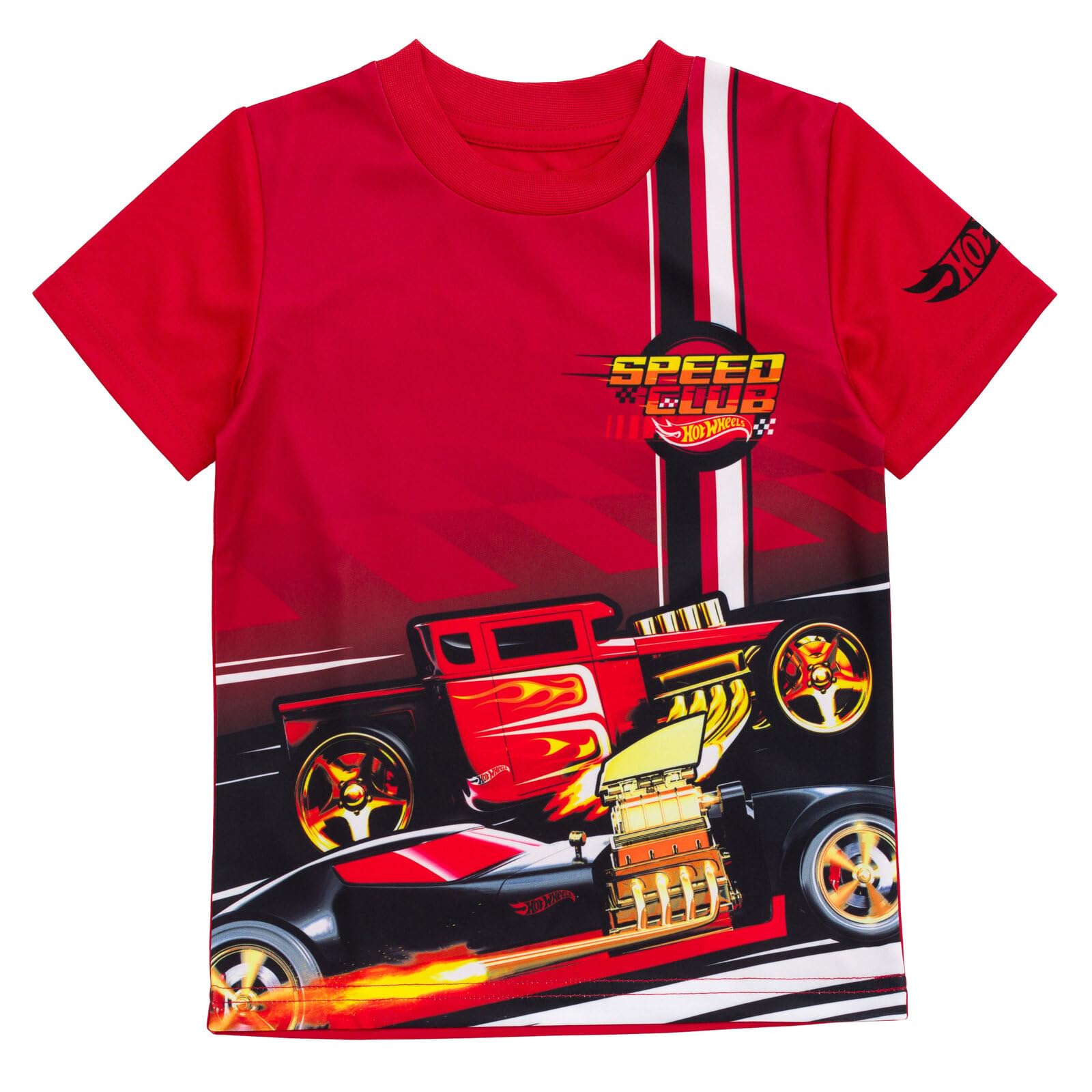 Foto 6 | Pack De 2 Camisetas Hot Wheels Para Niños Pequeños, Color Rojo Y Azul, Talla 6 - Venta Internacional.