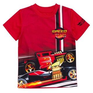 Foto 6 | Pack De 2 Camisetas Hot Wheels Para Niños Pequeños, Color Rojo Y Azul, Talla 6 - Venta Internacional.
