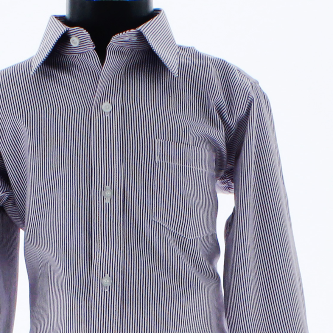 Foto 3 pulgar | Camisa Para Niño Chicos Olé 3677 Rayas Azul Marino Manga Larga