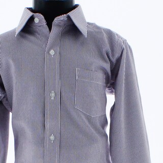 Foto 2 | Camisa Para Niño Chicos Olé 3677 Rayas Azul Marino Manga Larga