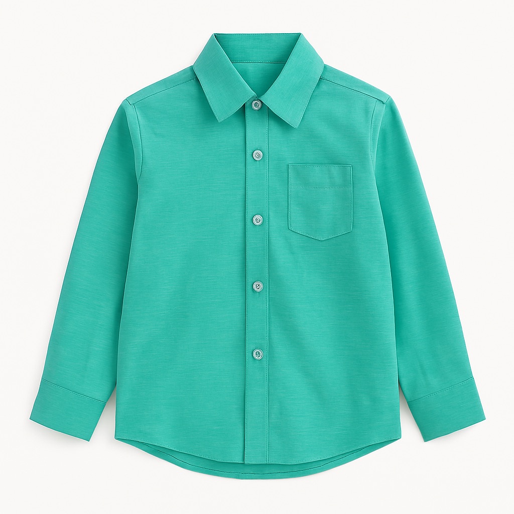 Foto 2 pulgar | Camisa Para Niño Chicos Olé 3613 Verde Manga Larga