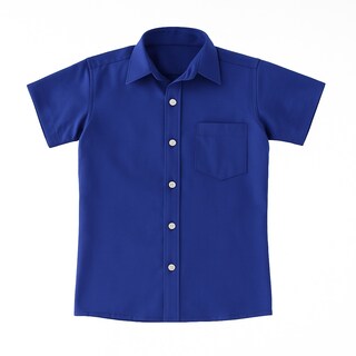 Foto 1 | Camisa Para Niño Chicos Olé 3685 Azul Rey Manga Corta