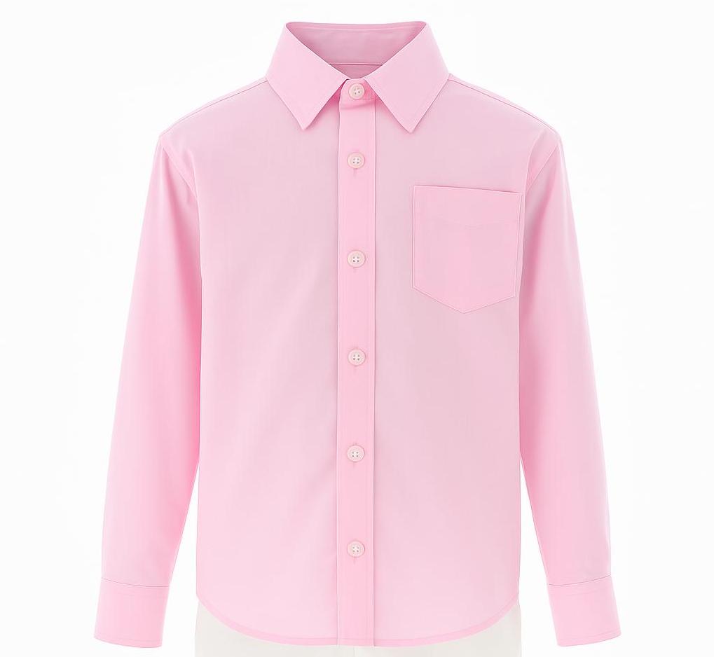 Foto 2 pulgar | Camisa Para Niño Chicos Olé 3581 Rosa Manga Larga
