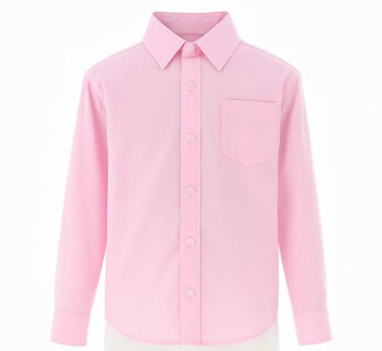 Foto 1 | Camisa Para Niño Chicos Olé 3581 Rosa Manga Larga