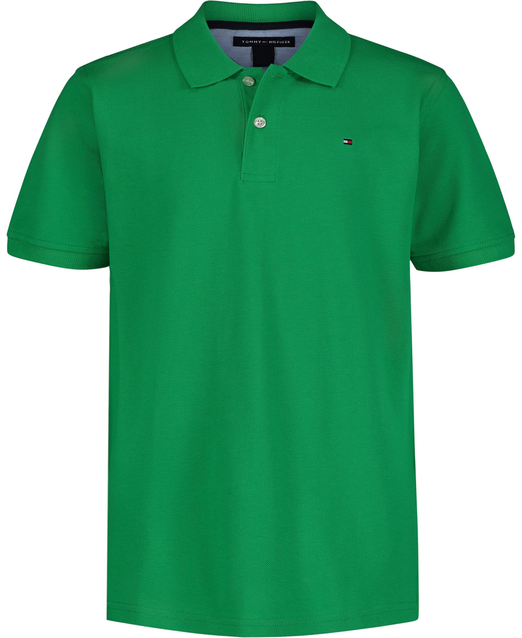 Foto 2 pulgar | Polo Tommy Hilfiger Para Niños, Manga Corta, Color Verde Hiedra, Talla 8 - Venta Internacional.