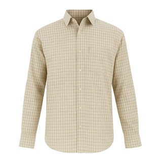 Foto 1 | Camisa Para Niño Chicos Olé 3675 Beige Cuadros Manga Larga