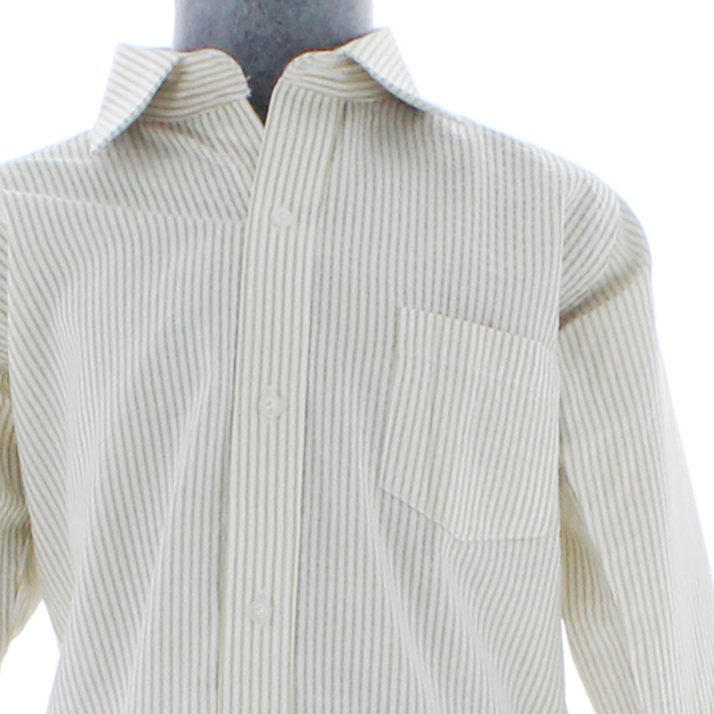 Foto 3 pulgar | Camisa Para Niño Chicos Olé 3674 Beige Rayas Manga Larga