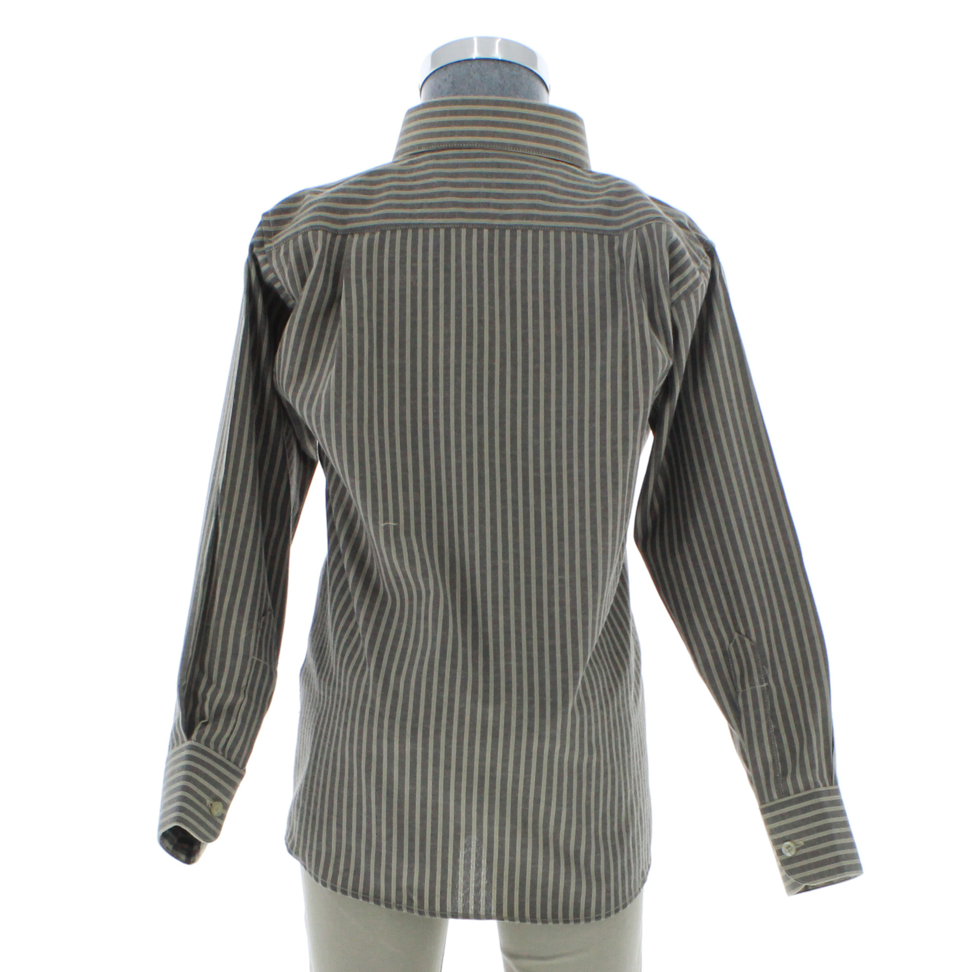 Foto 2 | Camisa Para Niño Chicos Olé 3671 Verde Rayas Manga Larga