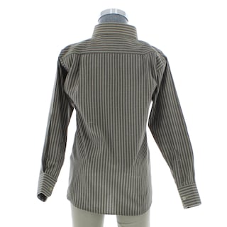 Foto 2 | Camisa Para Niño Chicos Olé 3671 Verde Rayas Manga Larga