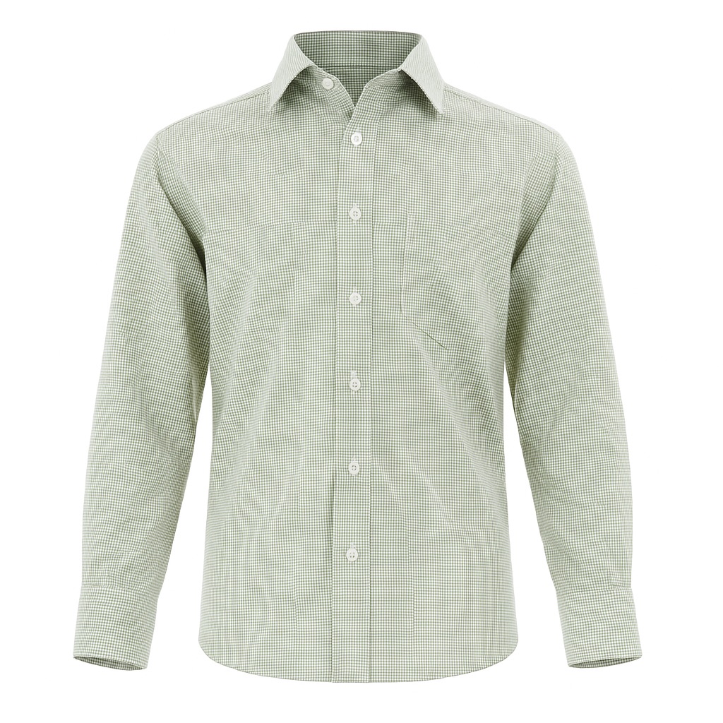 Foto 1 | Camisa Para Niño Chicos Olé 3670 Verde Manga Larga