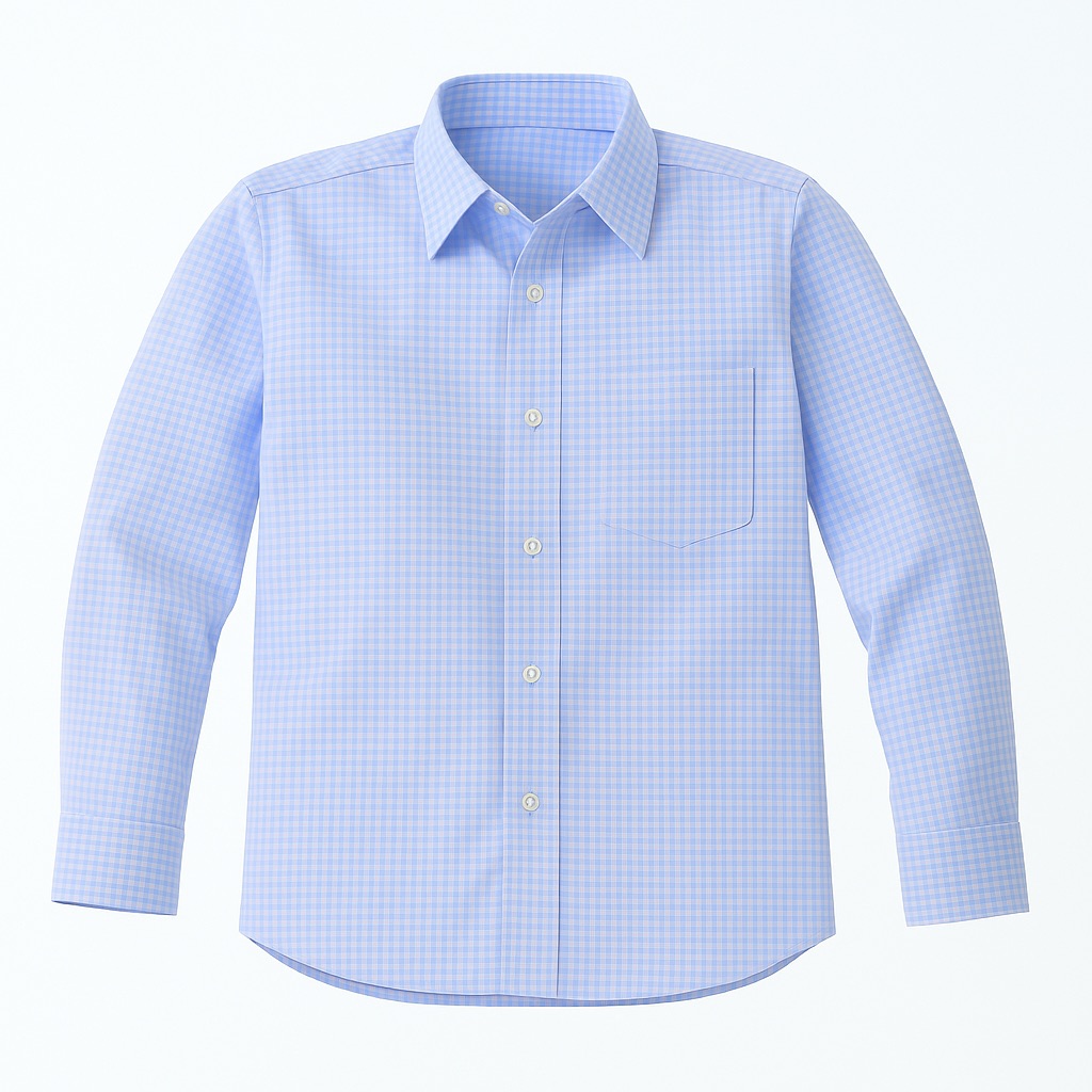 Foto 1 | Camisa Para Niño Chicos Olé 3678 Azul Cuadros Manga Larga