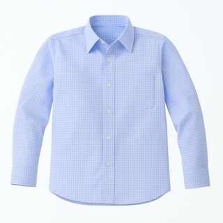 Foto 1 | Camisa Para Niño Chicos Olé 3678 Azul Cuadros Manga Larga