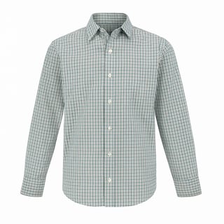 Foto 1 | Camisa Para Niño Chicos Olé 3676 Cuadros Verde Cuadros Manga Larga