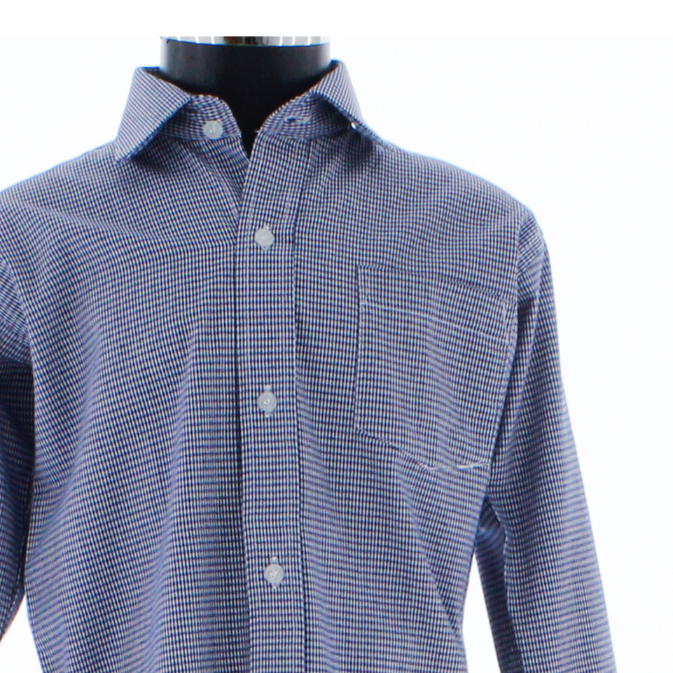 Foto 2 | Camisa Para Niño Chicos Olé 3667 Azul Cuadros Manga Larga