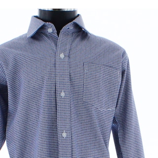 Foto 2 | Camisa Para Niño Chicos Olé 3667 Azul Cuadros Manga Larga