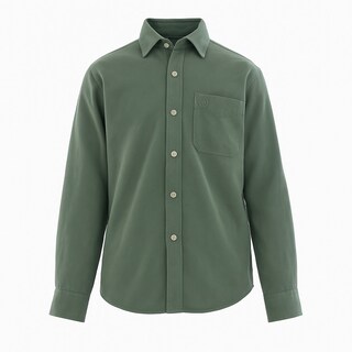 Foto 1 | Camisa Para Niño Chicos Olé 3572 Verde Manga Larga