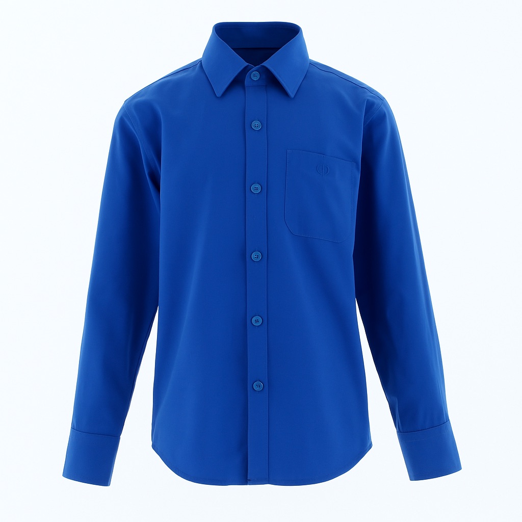Foto 1 | Camisa Para Niño Chicos Olé 3611 Azul Manga Larga