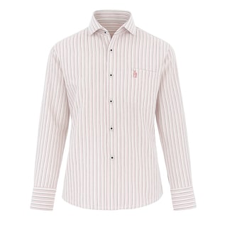 Foto 1 | Camisa Para Niño Chicos Olé 3654 Blanco Rayas Manga Larga