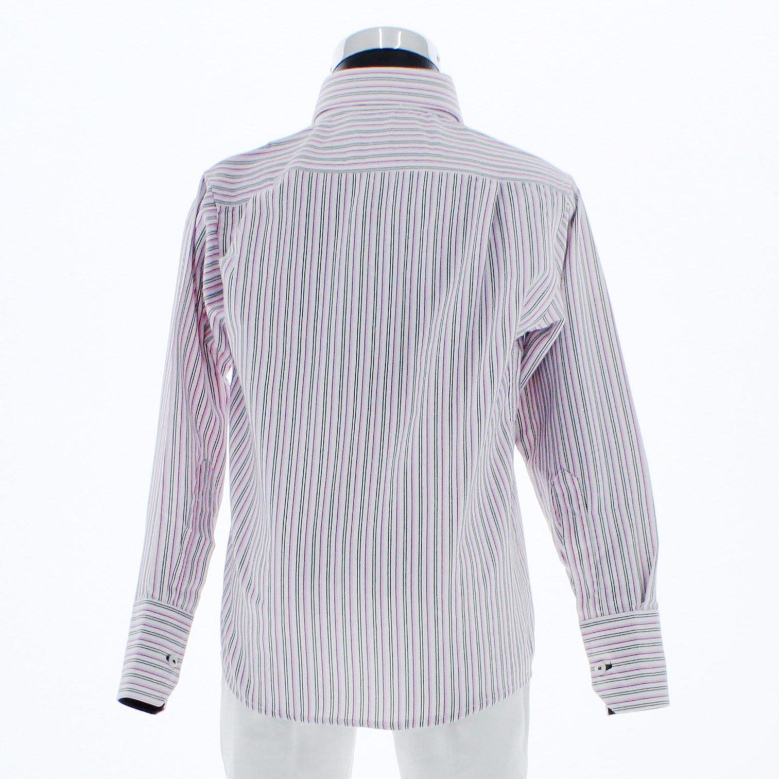 Foto 3 pulgar | Camisa Para Niño Chicos Olé 3654 Blanco Rayas Manga Larga