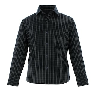 Foto 1 | Camisa Para Niño Chicos Olé 3659 Negro Cuadros Manga Larga