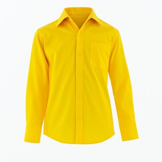 Foto 1 | Camisa Para Niño Chicos Olé 3596 Amarillo Manga Larga