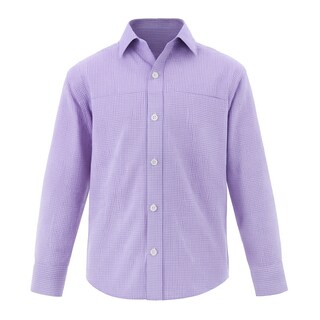Foto 1 | Camisa Para Niño Chicos Olé 3662 Morado Cuadros Manga Larga
