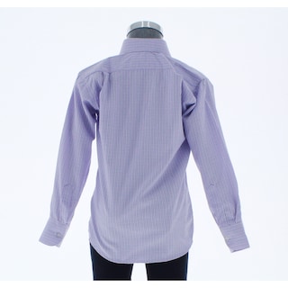 Foto 3 | Camisa Para Niño Chicos Olé 3662 Morado Cuadros Manga Larga