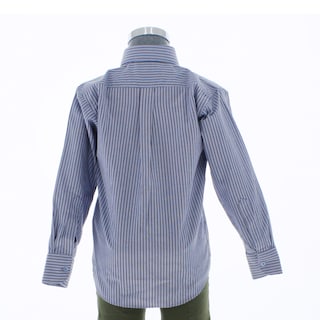 Foto 2 | Camisa Para Niño Chicos Olé 3661 Azul Rayas Manga Larga