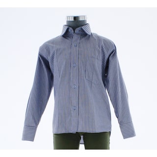 Foto 3 | Camisa Para Niño Chicos Olé 3661 Azul Rayas Manga Larga