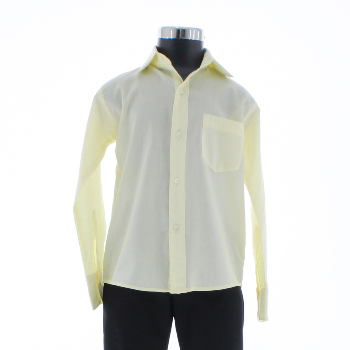 Foto 3 | Camisa Para Niño Chicos Olé 3601 Amarillo Manga Larga