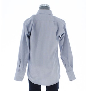 Foto 3 | Camisa Para Niño Chicos Olé 3663 Azul Cuadros Manga Larga