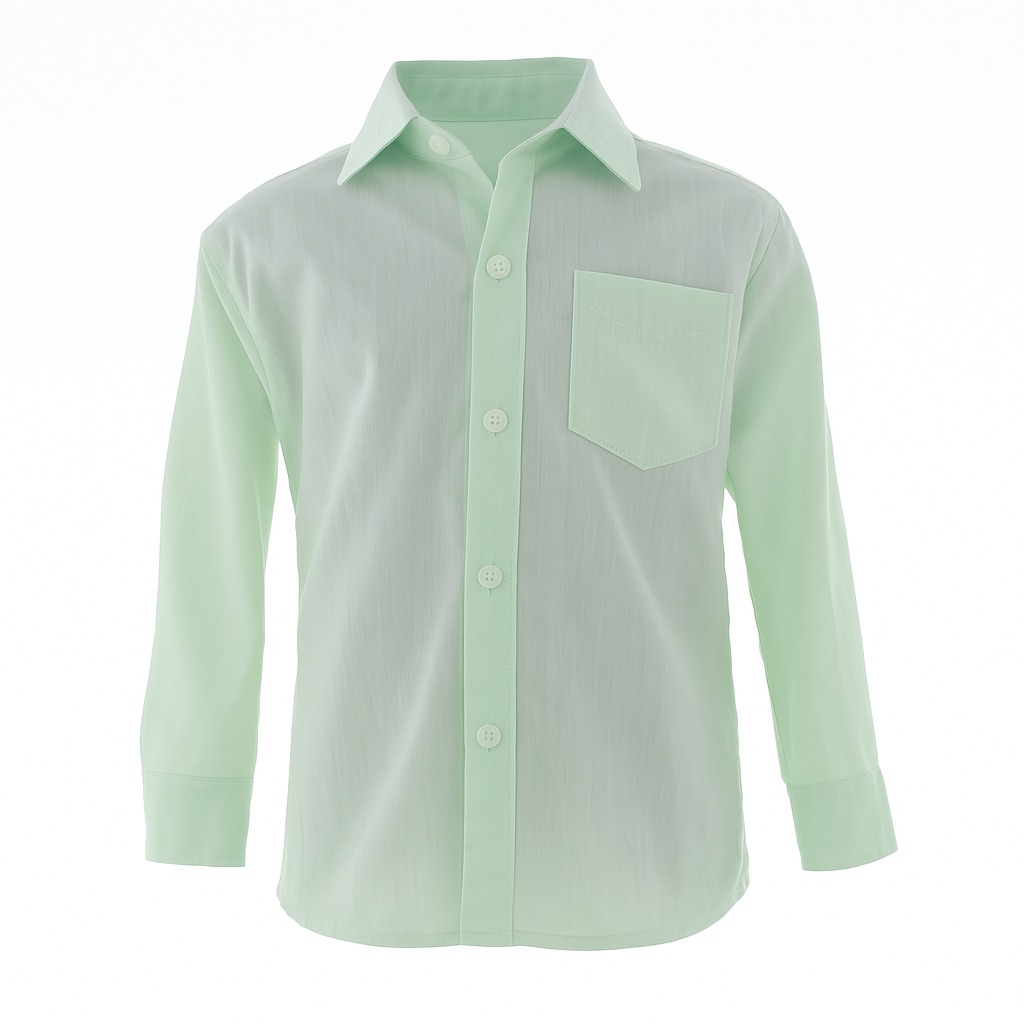 Foto 2 pulgar | Camisa Para Niño Chicos Olé 3578 Verde Manga Larga
