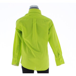 Foto 2 | Camisa Para Niño Chicos Olé 3619 Verde Manga Larga