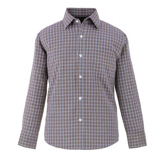 Foto 1 | Camisa Para Niño Chicos Olé 3666 Azul Cuadros Manga Larga