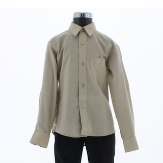 Foto 3 | Camisa Para Niño Chicos Olé 3565 Café Manga Larga