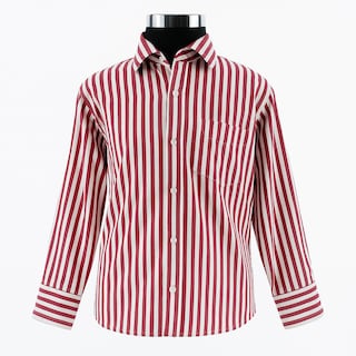 Foto 1 | Camisa Para Niño Chicos Olé 3656 Rojo Rayas Manga Larga