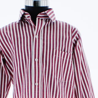 Foto 3 | Camisa Para Niño Chicos Olé 3656 Rojo Rayas Manga Larga