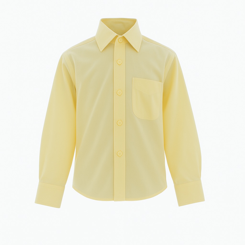 Foto 1 | Camisa Para Niño Chicos Olé 3559 Amarillo Manga Larga