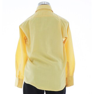 Foto 2 | Camisa Para Niño Chicos Olé 3556 Amarillo Manga Larga